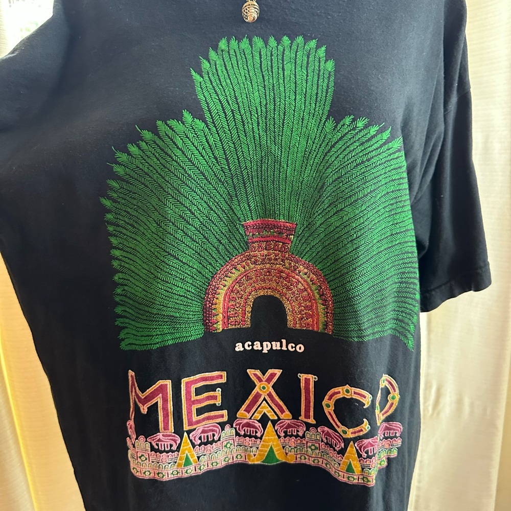 Black Mexico Vintage Graphic T-Shirt